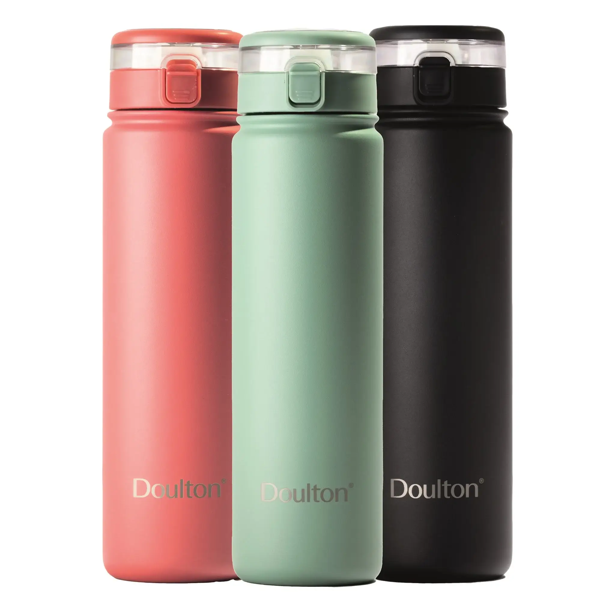 Bouteille Doulton® Taste 2 Noir / Rose / Vert  avec filtre à eau.