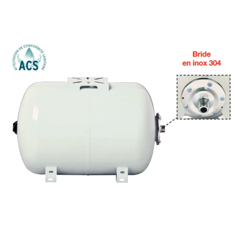 Réservoir à vessie horizontal - 24L | 50L