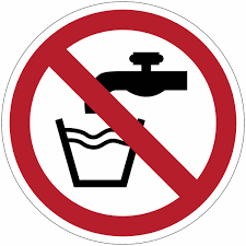 Usage alimentaire interdit avec eau de pluie