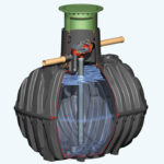 Cuve enterrée en polyéthylène (PE)