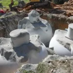 Cuve enterrée en béton